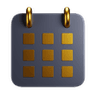 3d cal Icon